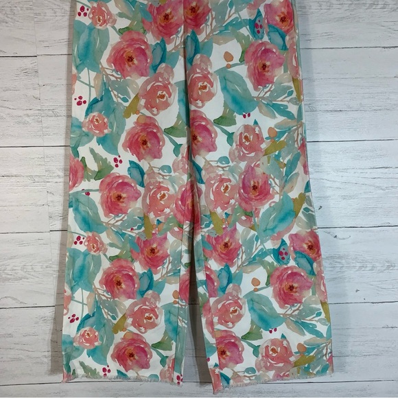 Elsie Fred mizz floral print flare denim jeans size XS - Picture 3 of 10